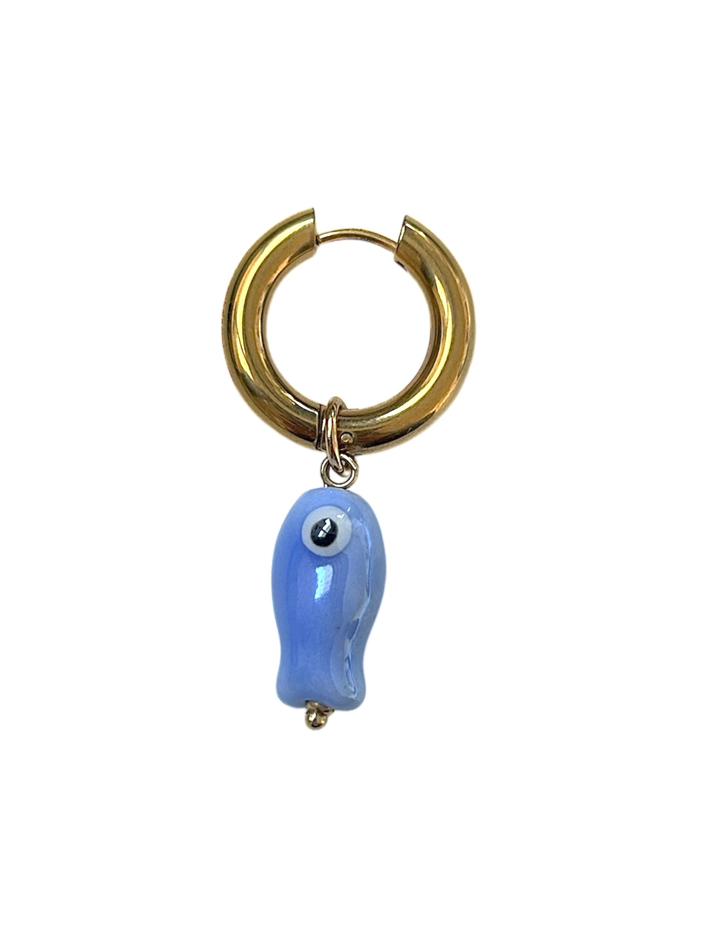 Oorbellen Pescado blauw (single)