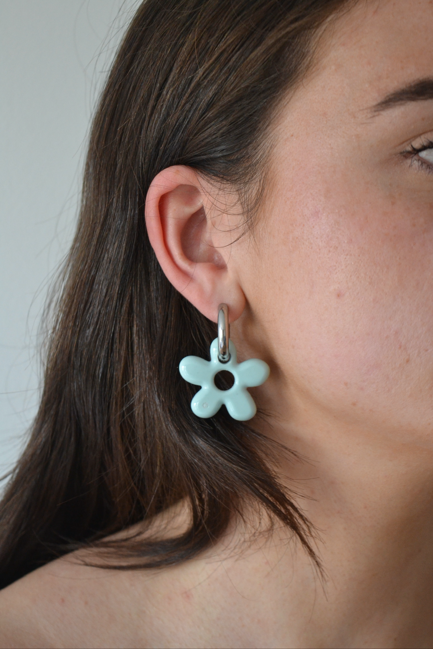 Oorbellen Flores zilver (pair)